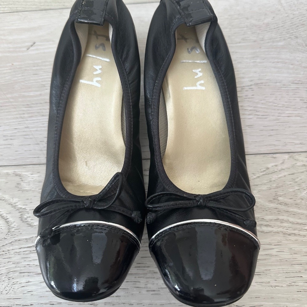 French sole shoe‎ fs/ny fsny black patent heel size 8.5 business casual